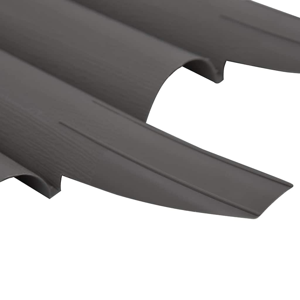 vidaXL Rasenkante Grau 10m Beetumrandung PP 36-teilig