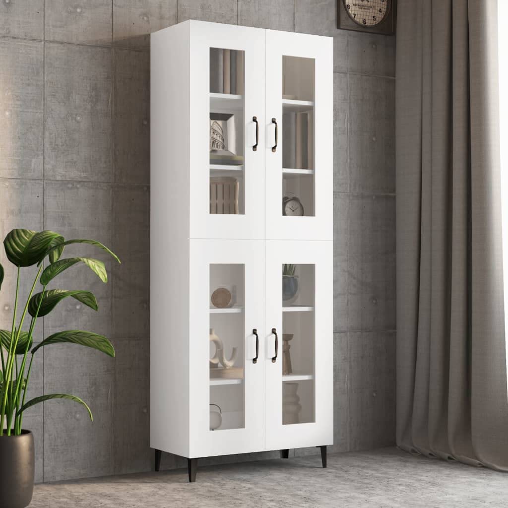 vidaXL Möbel Hängeschrank Weiß Holzwerkstoff 90 cm