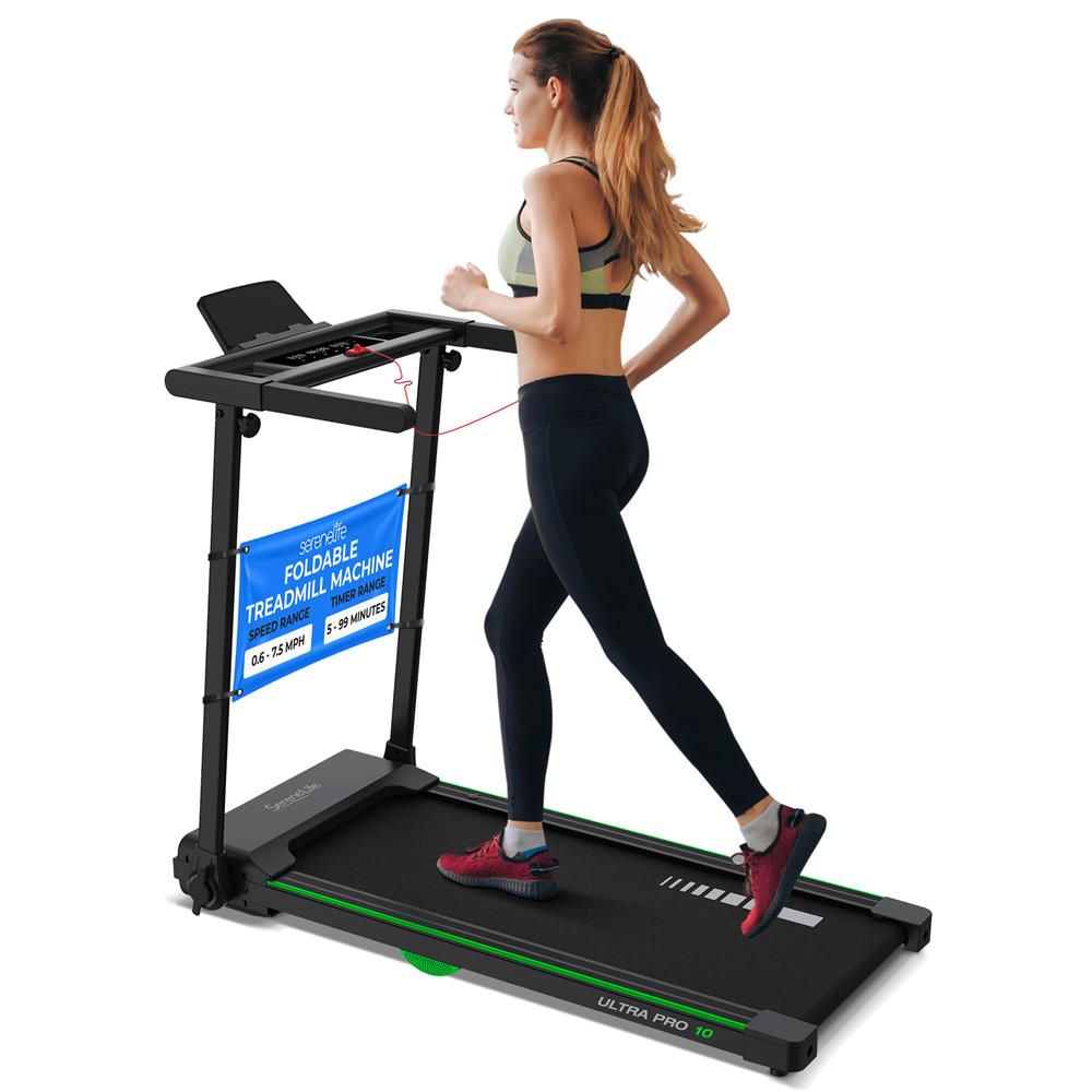 Serenelife Laufband Klappbar 2.5PS 12 Programme LED