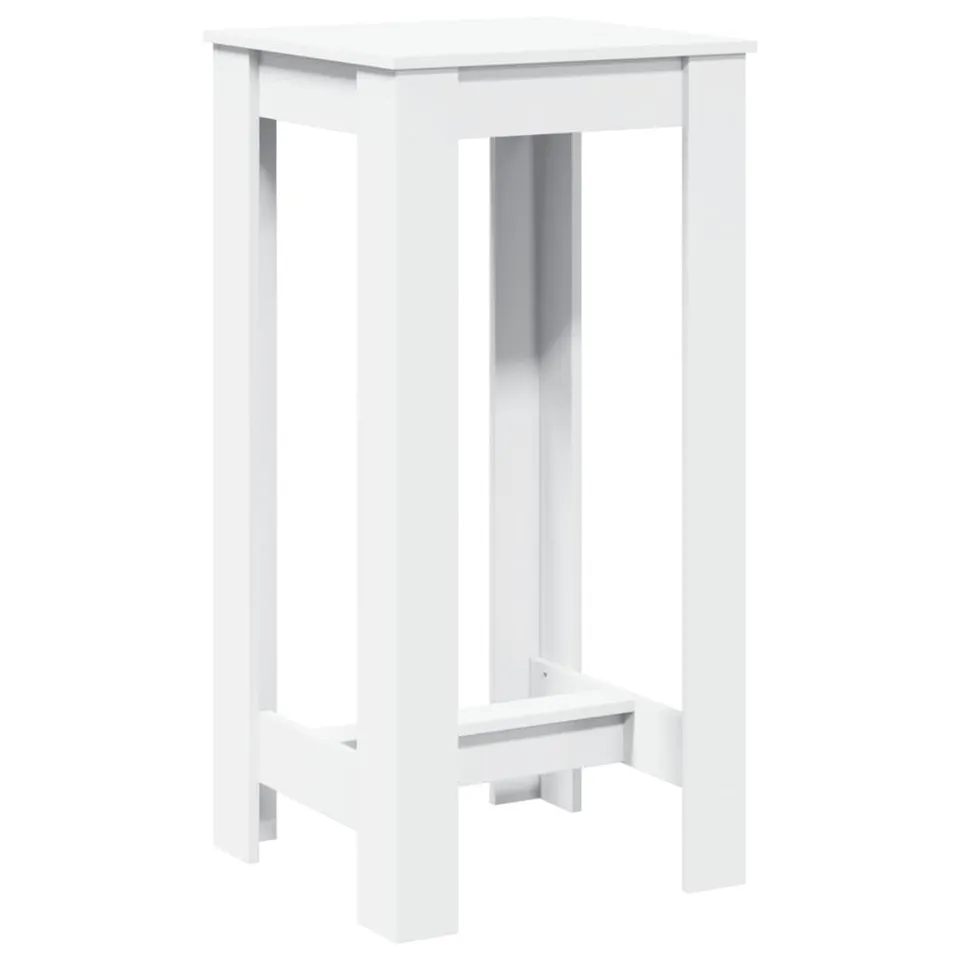 vidaXL Bartisch Weiß 51x50x103,5 cm Holzwerkstoff