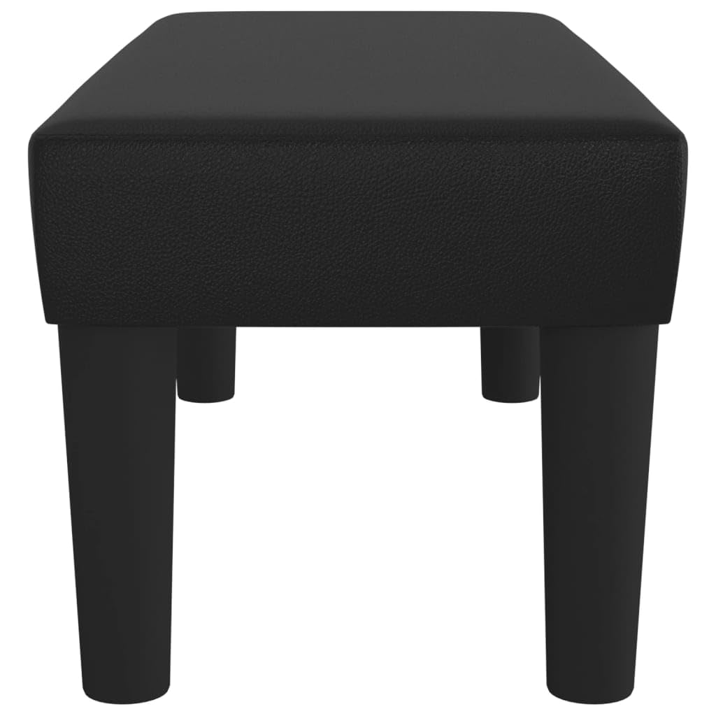 vidaXL Sitzbank Kunstleder schwarz 70x30x30 cm gepolstert