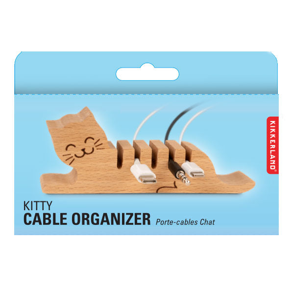 Kikkerland Home Cat Multi Cord Holder Kabelhalter Katze 5 Kabel