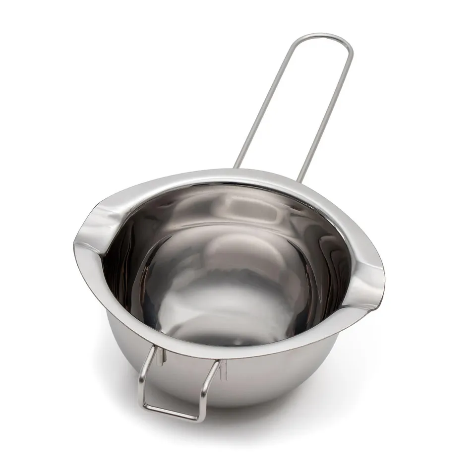 Intirilife Schmelztopf Edelstahl 390 ml 27 cm mit Ausguss
