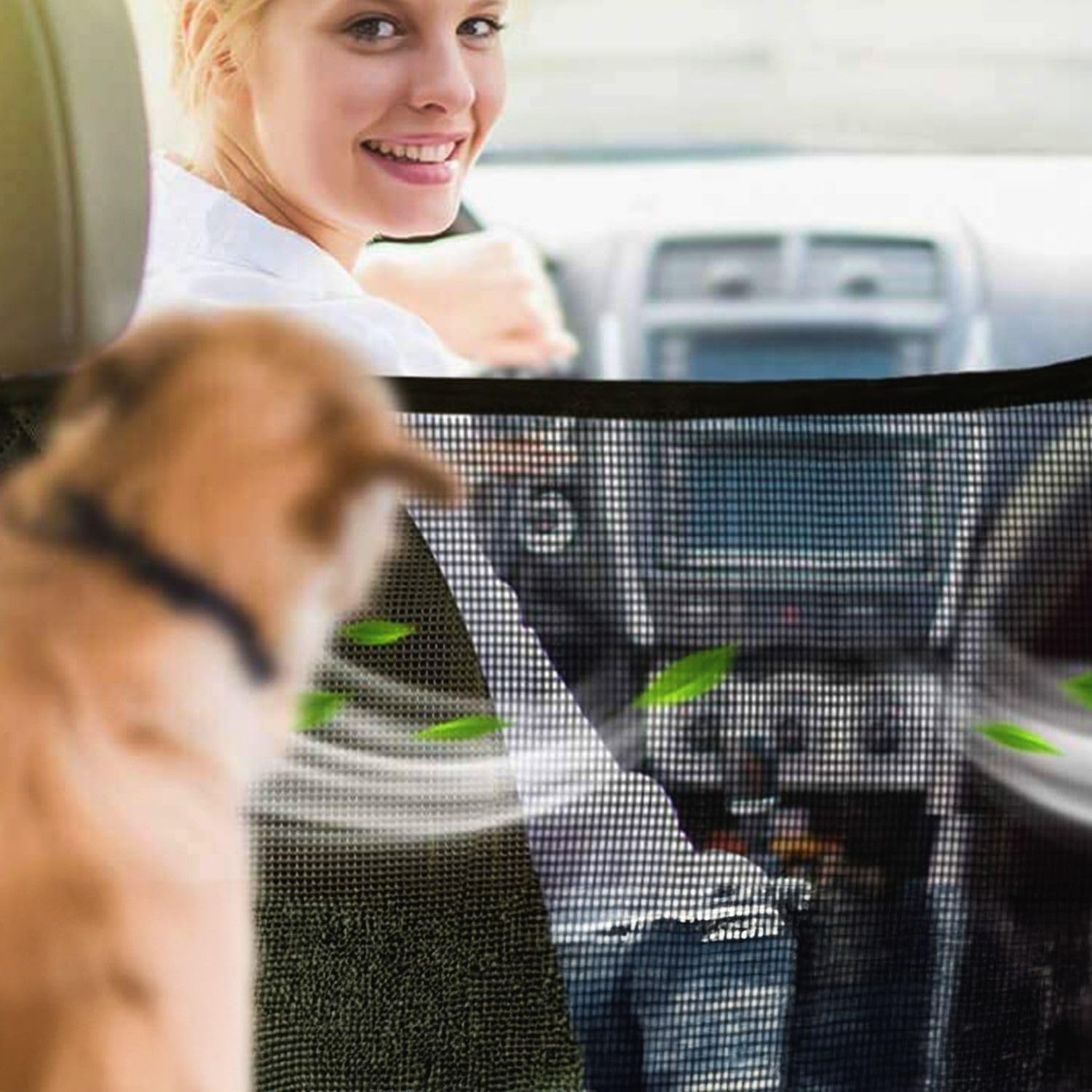 Intirilife Hundedecke Auto Rückbank Schwarz 134,6cm wasserdicht