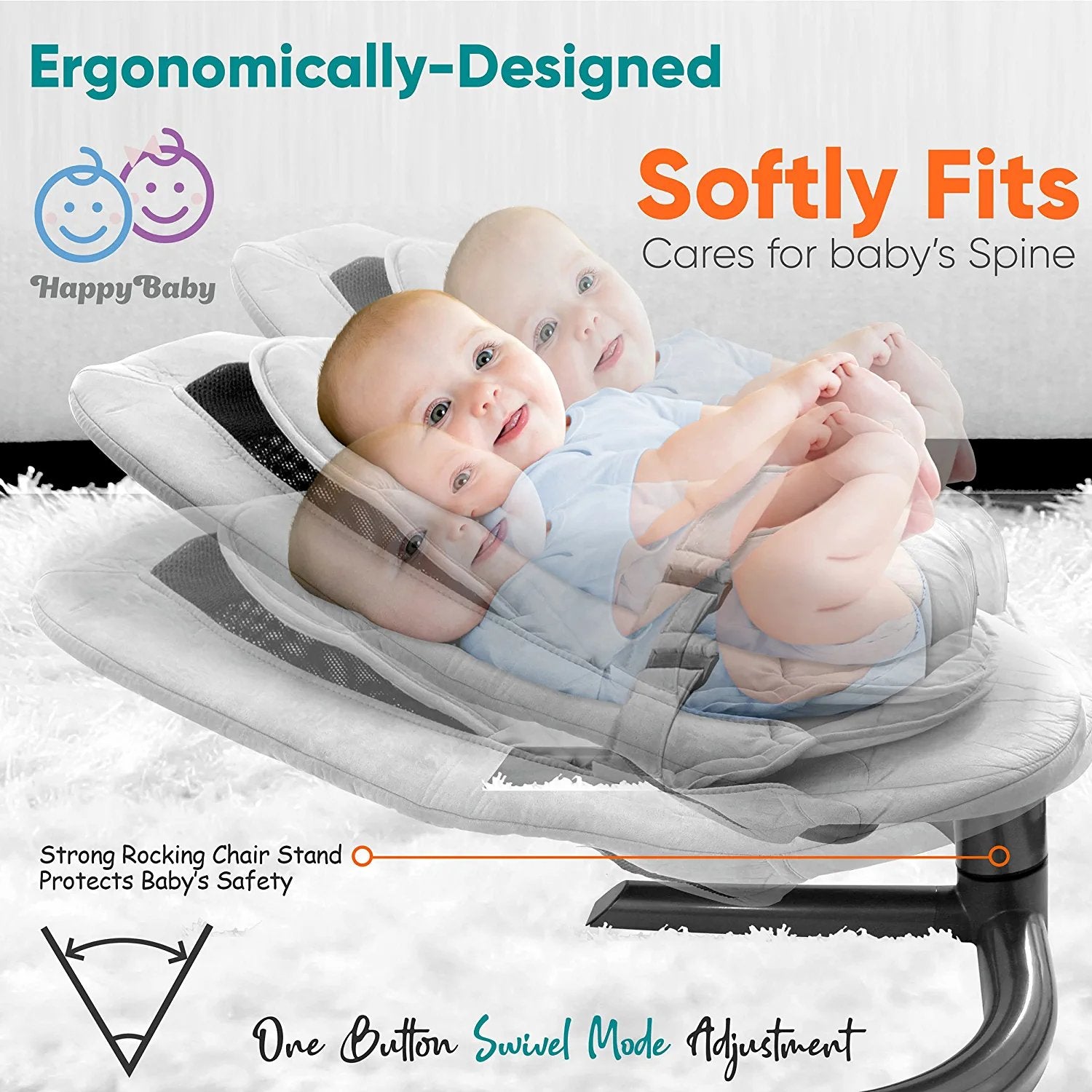 Serenelife Baby Products Babywippe 0-12 Monate mit Netz
