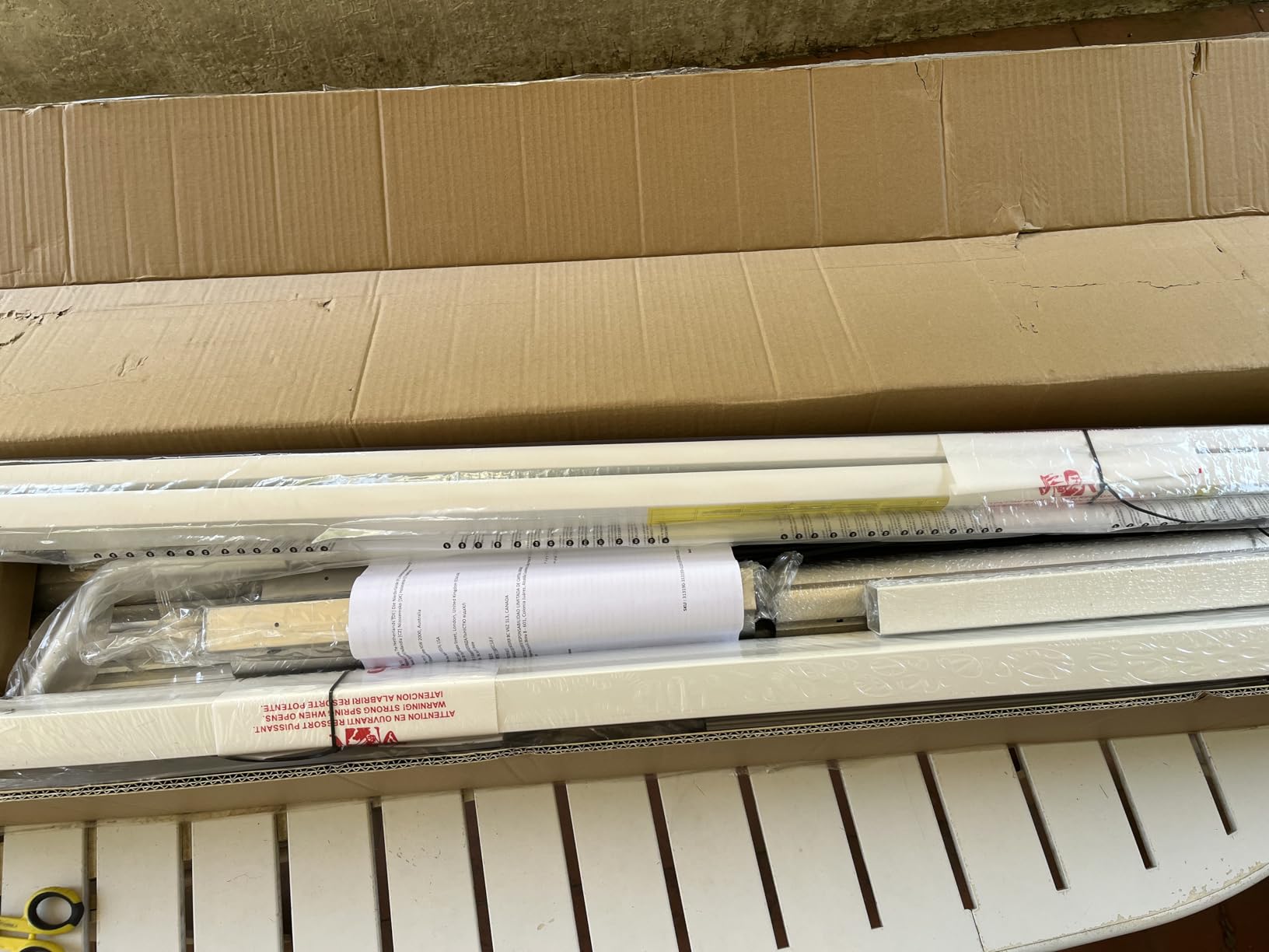 vidaXL Markise 450x350cm Anthrazit-Weiß manuell Alu