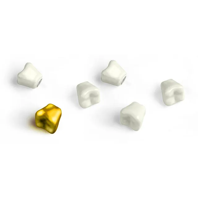Kikkerland Home Teeth Magnets Kühlschrankmagneten Zähne 6er