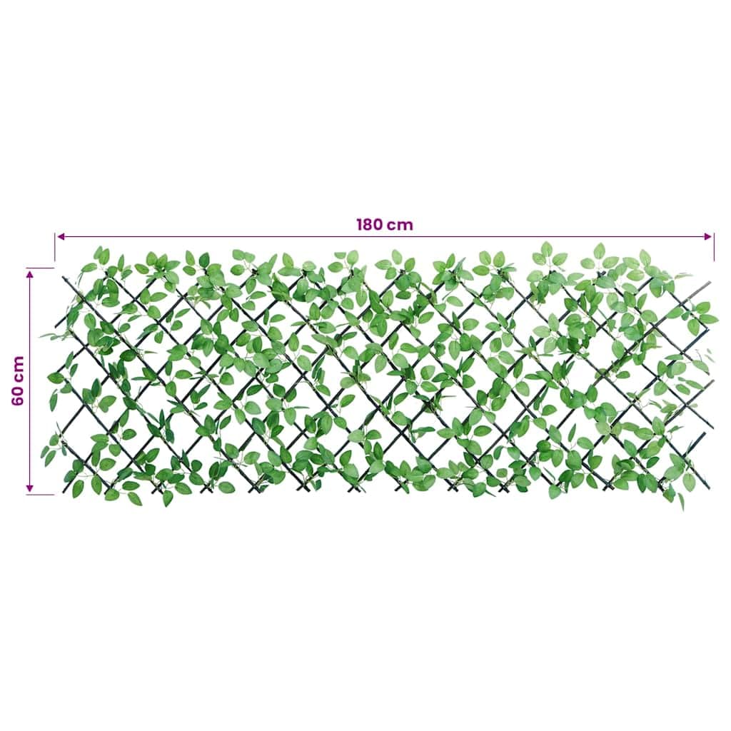 vidaXL Rankgitter Efeu erweiterbar 180x65 cm grün