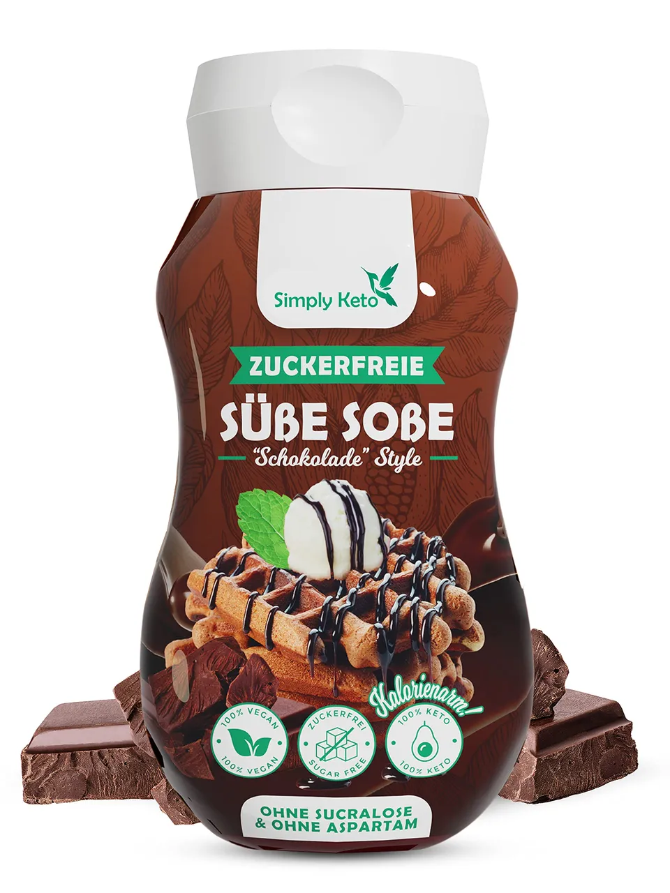 Simply Keto Dessert Sauce Schokolade zuckerfrei 350ml