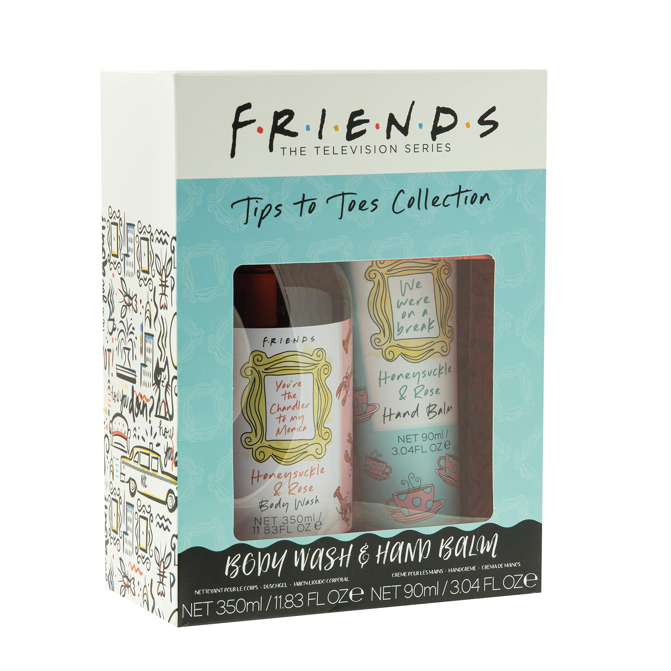 Paladone Friends Tips to Toes Pflegeset Honeysuckle Rose 350+90ml