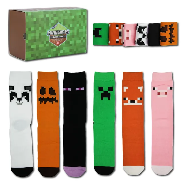 Paladone Homeware Minecraft Odd Socks 6er Set EU 36-41