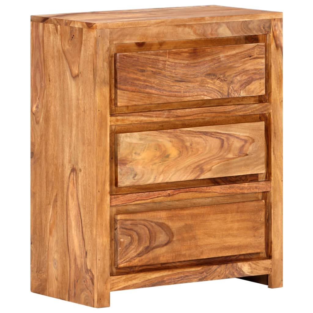 vidaXL Möbel Schubladenschrank 60x33x75 cm Akazie