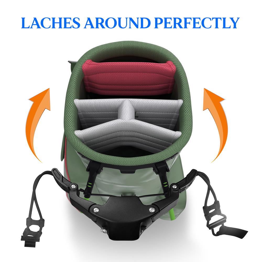 Serenelife Camping Golf Trolley Weiß Alu klappbar 3-Rad