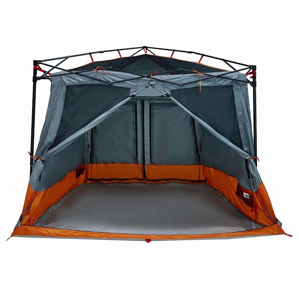 vidaXL Campingzelt Grau Taft 291x291x240 cm 6-Pers.