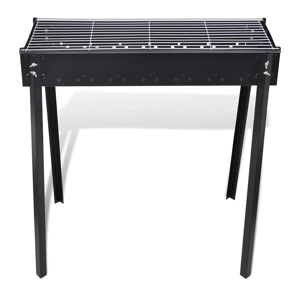 vidaXL BBQ Säulengrill Holzkohlegrill Stahl 75x47x76 cm