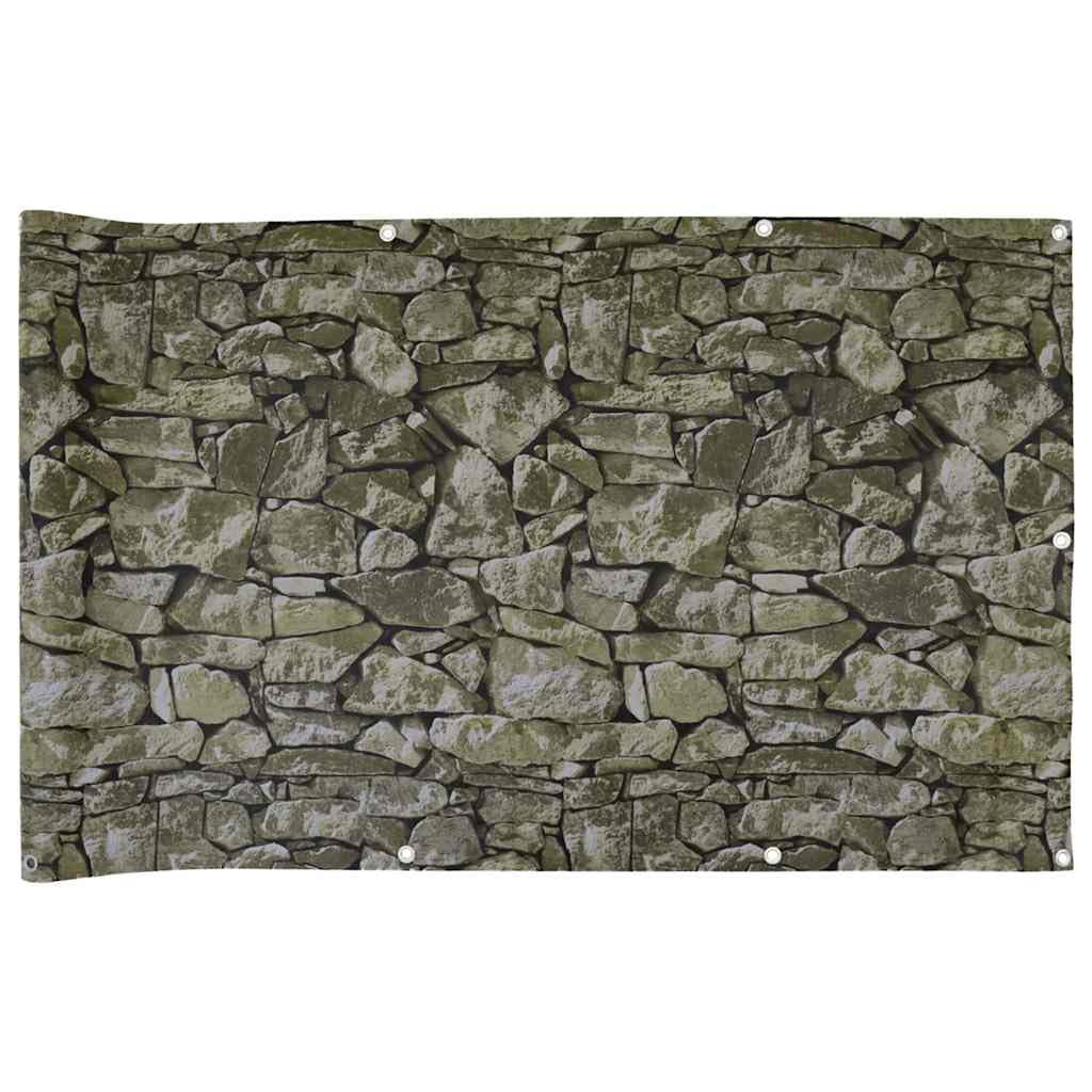 vidaXL Heim & Garten Sichtschutzmatte Grau 800x120 PVC
