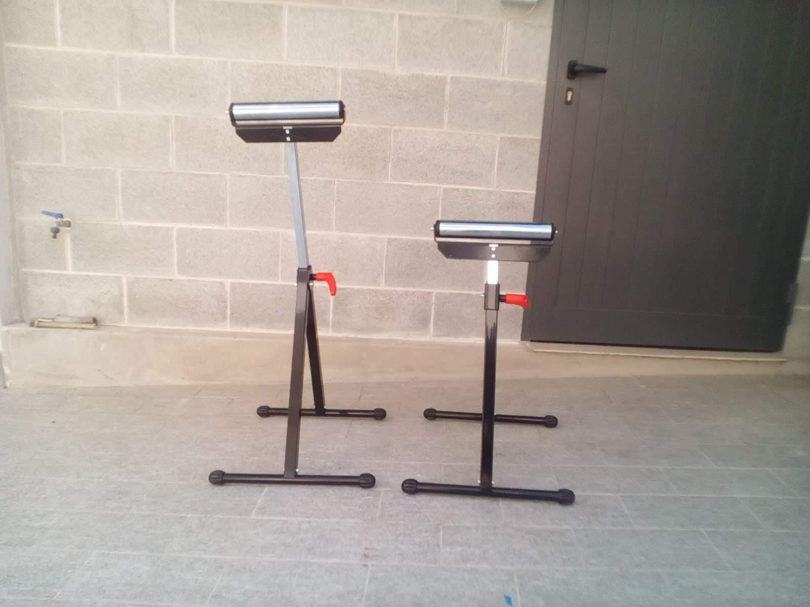 vidaXL Heim & Garten Rollenbock verstellbar 2er Set 60 kg