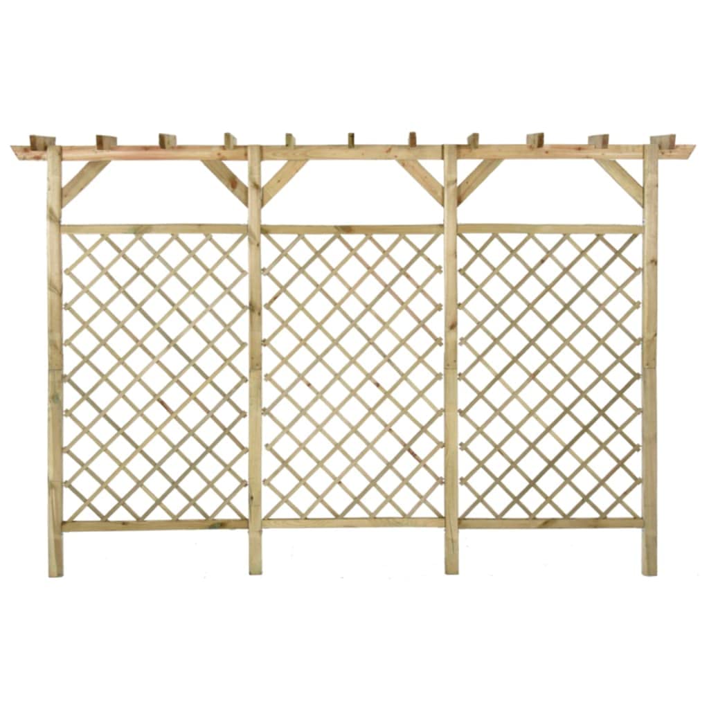 vidaXL Gitterzaun Rankgitter Kiefer Im prägniert 300x50x200cm Pergola