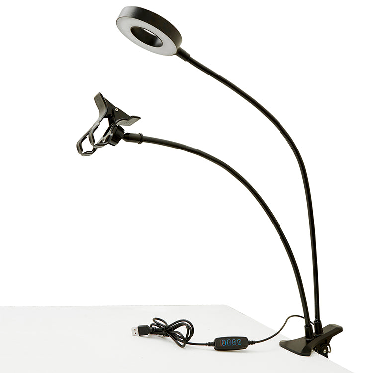 Kikkerland Home Live Streaming Kit Handyhalter LED-Licht