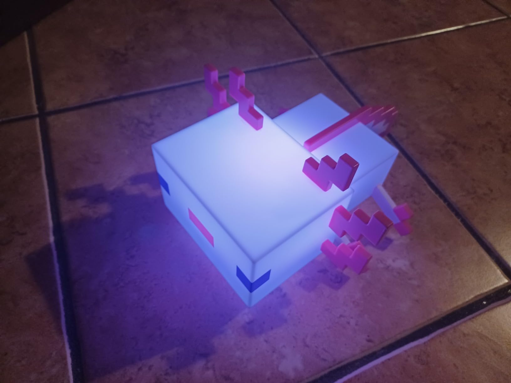 Paladone Minecraft Axolotl Lampe 21 cm 5 Farben Batterie
