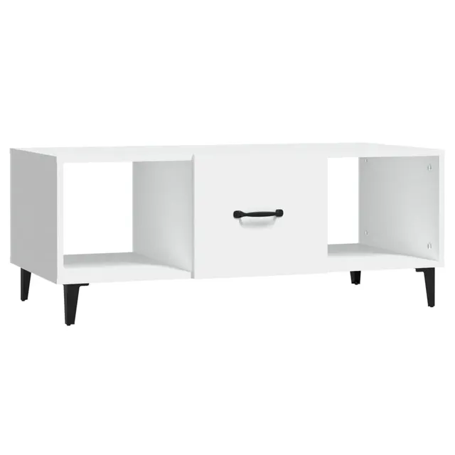 vidaXL Möbel Couchtisch Weiß Holzwerkstoff 102 cm