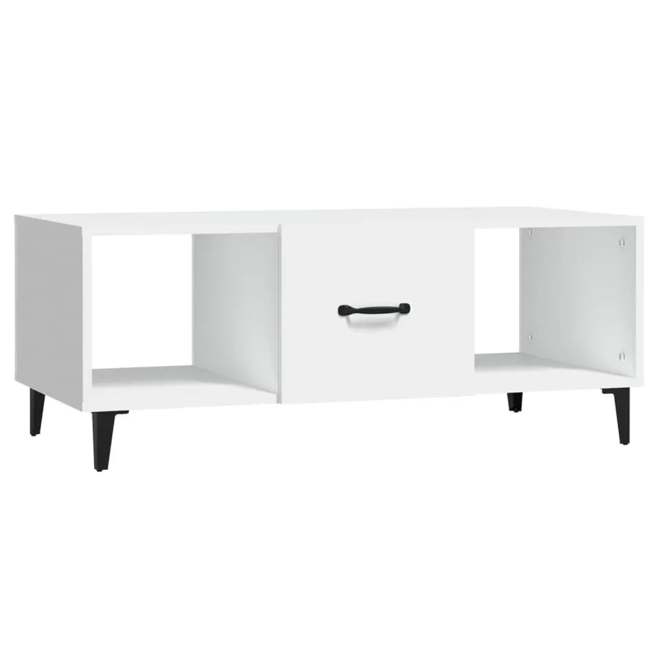 vidaXL Möbel Couchtisch Weiß Holzwerkstoff 102 cm