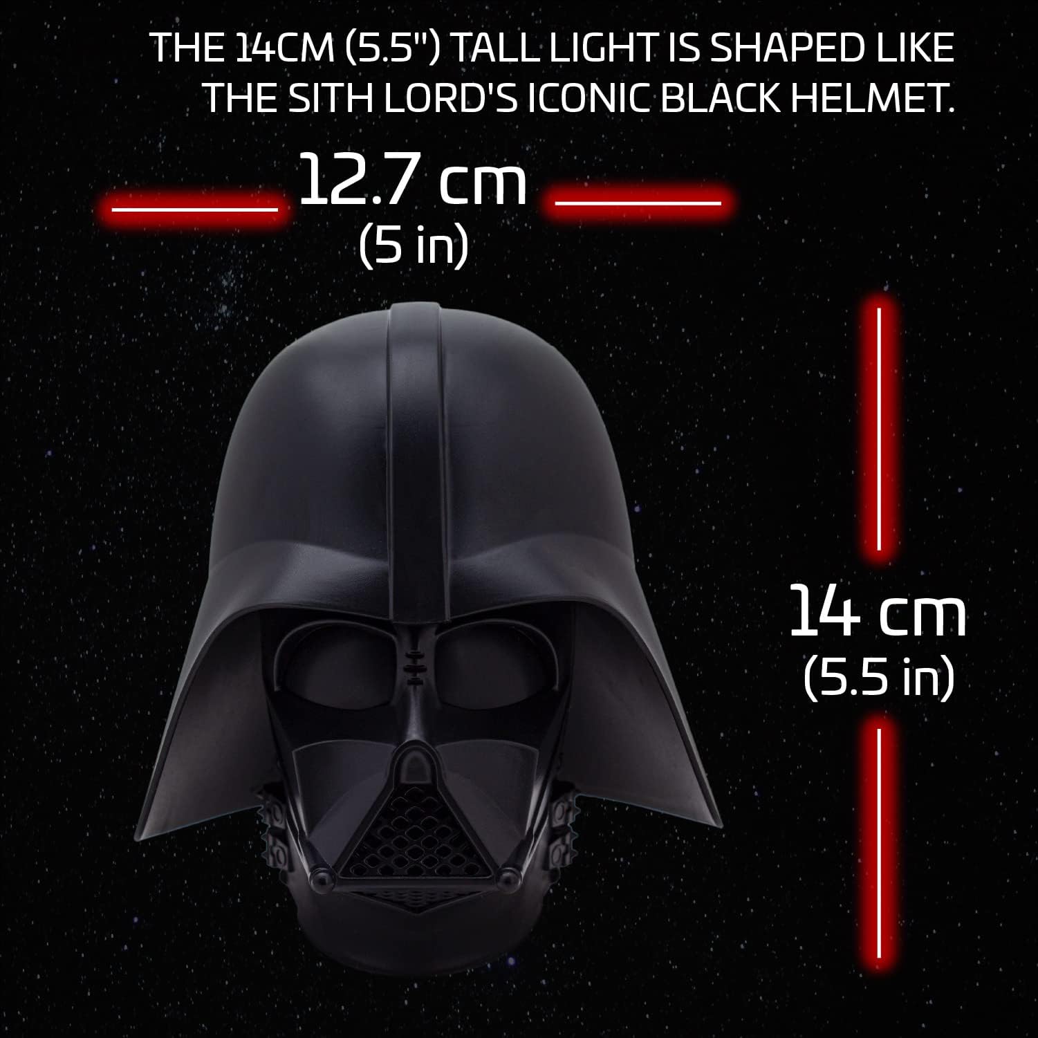 Paladone Star Wars Darth Vader Lampe schwarz mit Sound