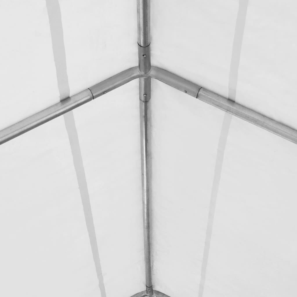 vidaXL Lagerzelt 4x6m weiß PVC 550g/m² Zelthalle Unterstand