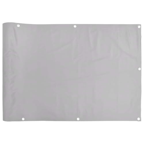 vidaXL Heim & Garten Sichtschutz Grau 400x75 cm wetterfest