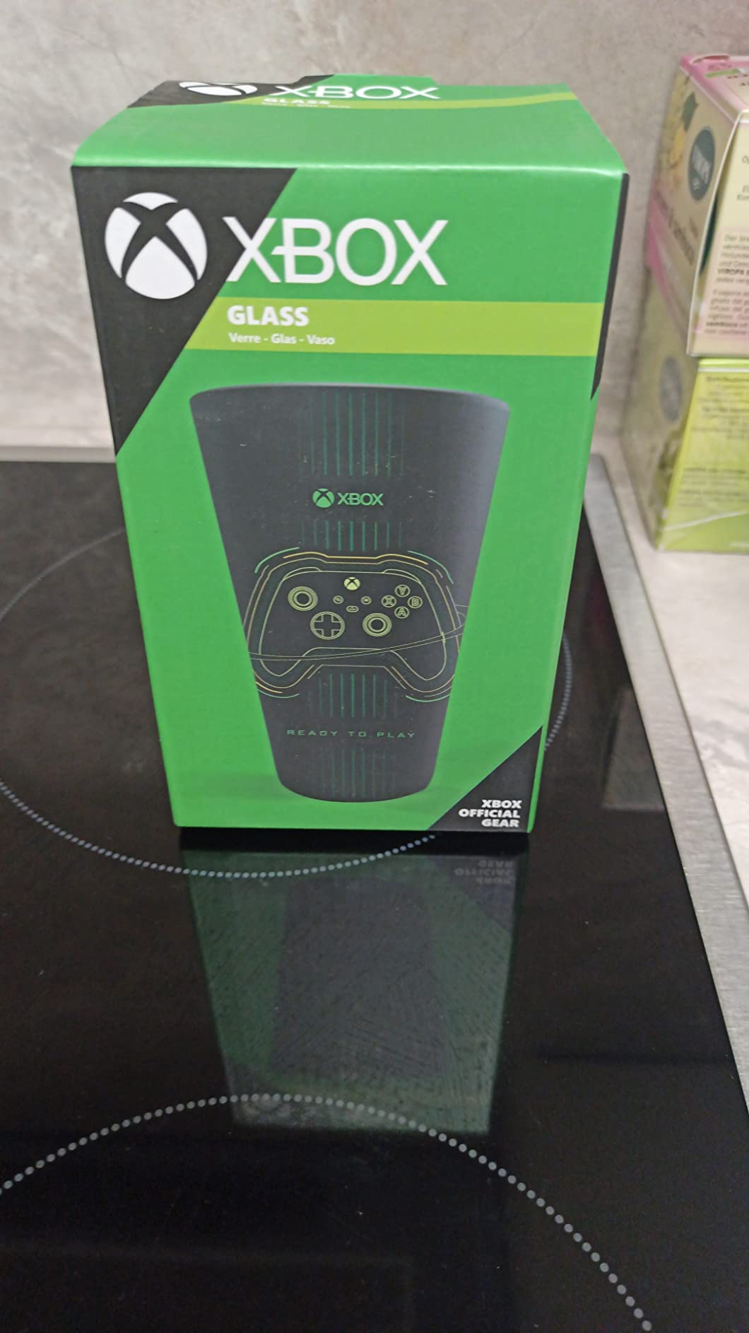 Paladone Xbox Trinkglas 400 ml Tumbler mattschwarz