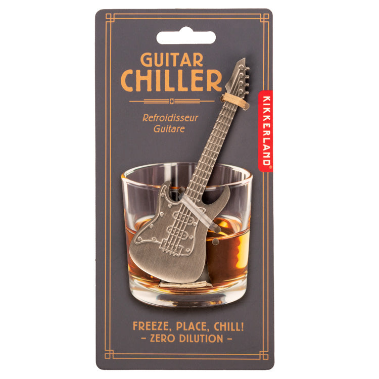 Kikkerland Home Guitar Chiller Getränkekühler Edelstahl Gitarre