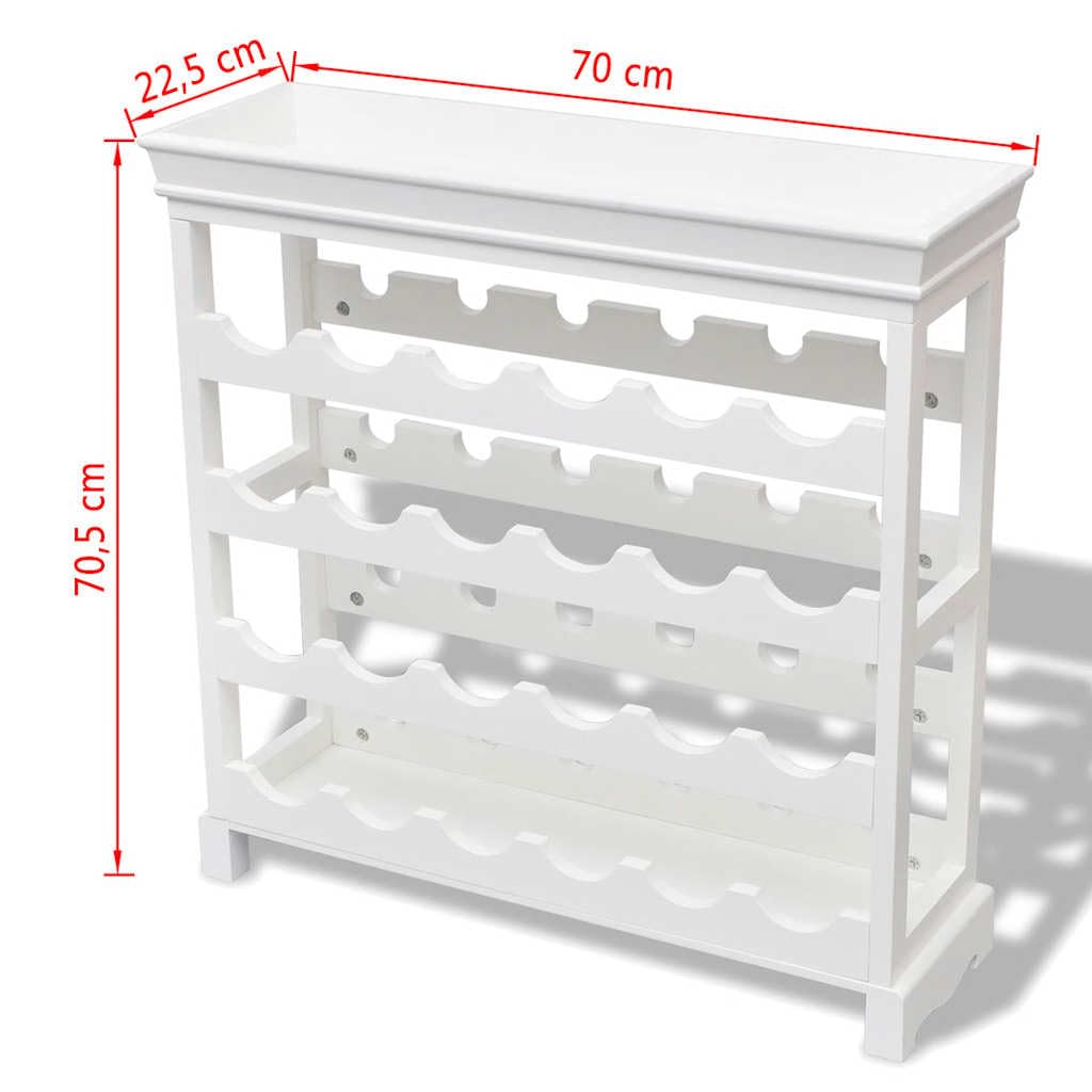 vidaXL Abreu Weinschrank Weiß für 24 Flaschen