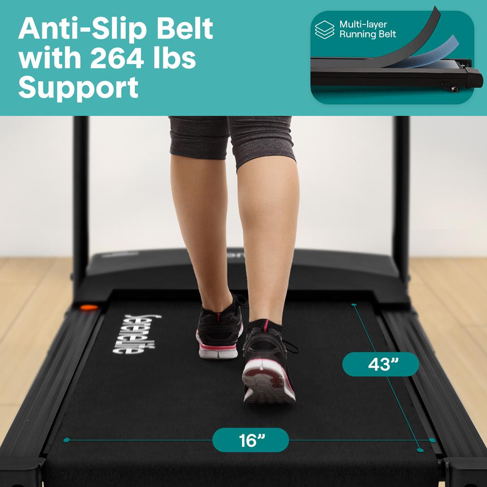 Serenelife Fitness Laufband klappbar Bluetooth 12 Programme