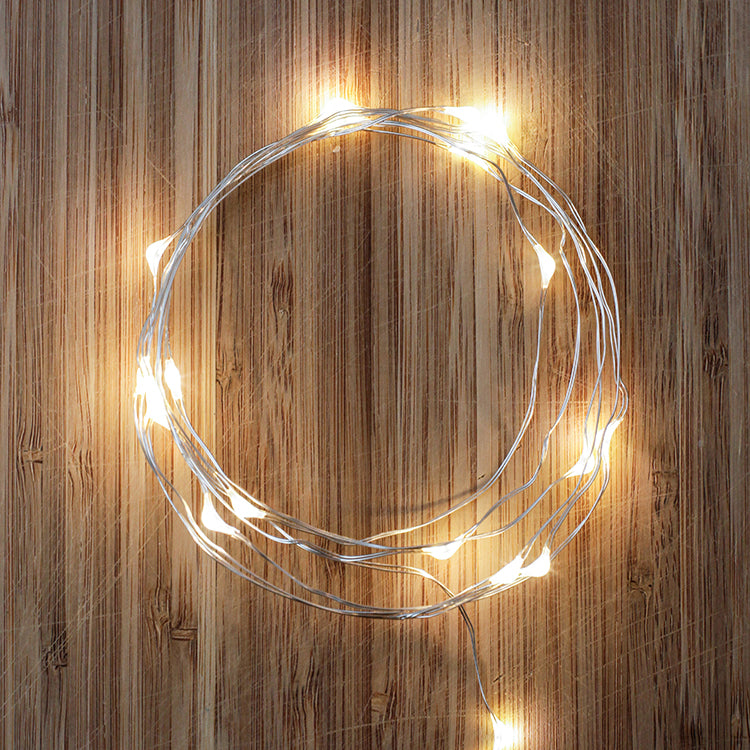 Kikkerland Home Silver Wire Lichterkette Batterie Draht