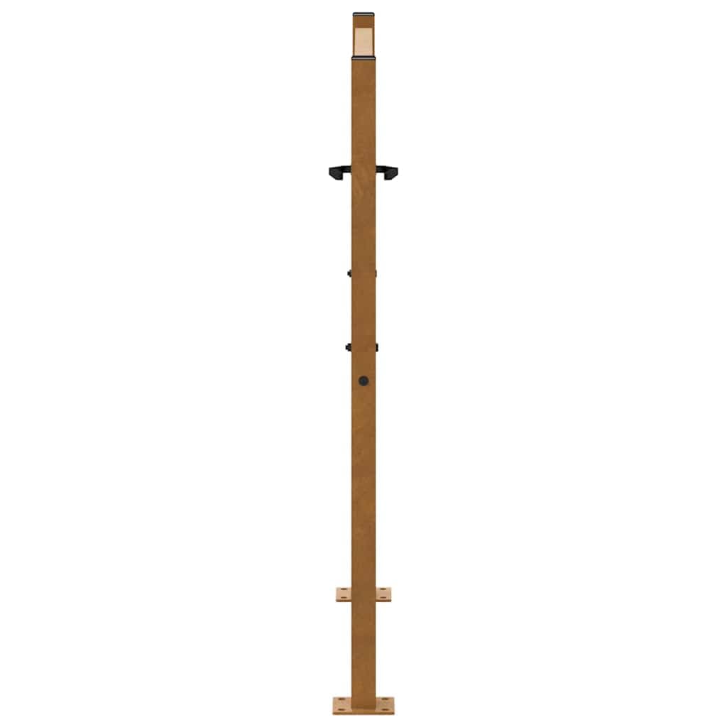vidaXL Gartentor 100x100 cm Cortenstahl braun abschließbar