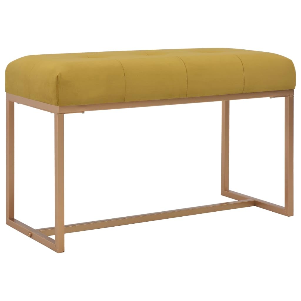 vidaXL Bank 80 cm Samt grün Polsterbank Eisen