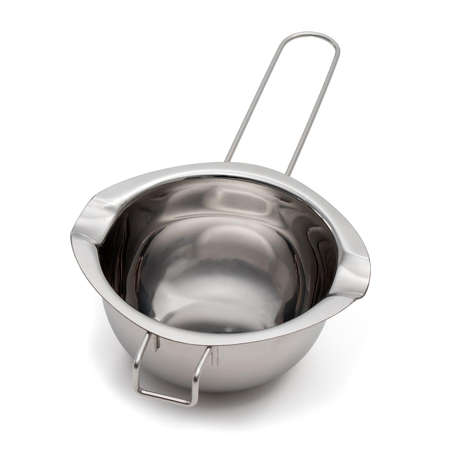 Intirilife Schmelztopf Edelstahl 390 ml 27 cm mit Ausguss