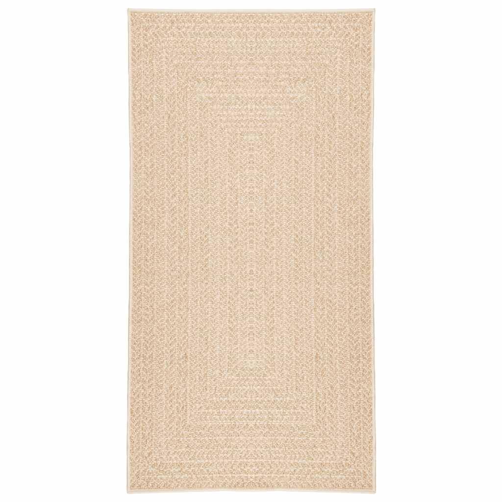 vidaXL Teppich Läufer Jute-Optik Beige 80x150 cm Outdoor