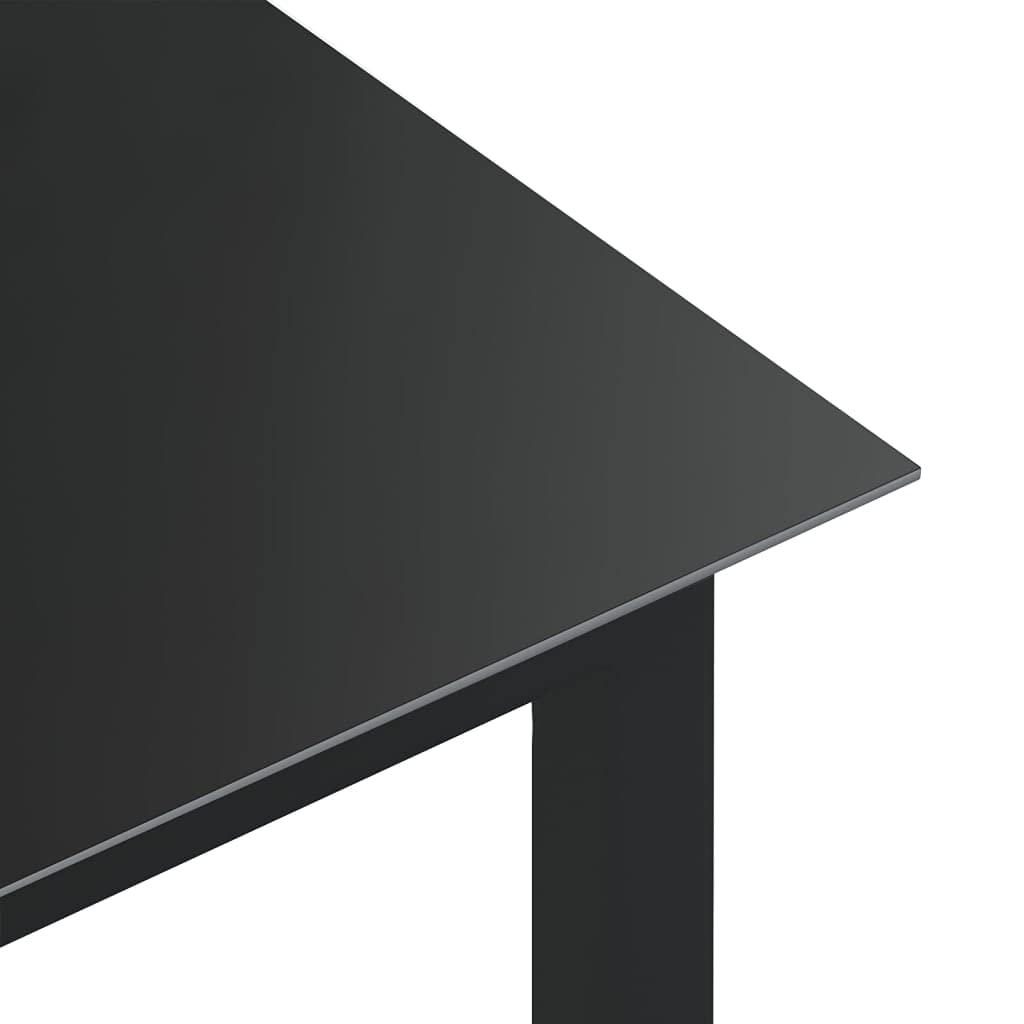 vidaXL Garten-Essgruppe 5-tlg Aluminium Anthrazit 4 Stühle