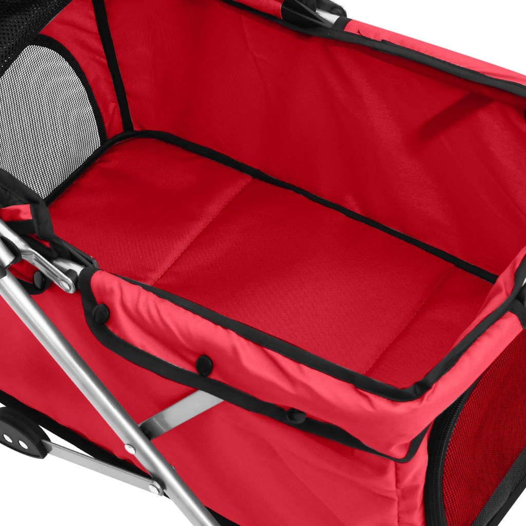 vidaXL Hundewagen Faltbar Rot 76x50x100 cm Oxford
