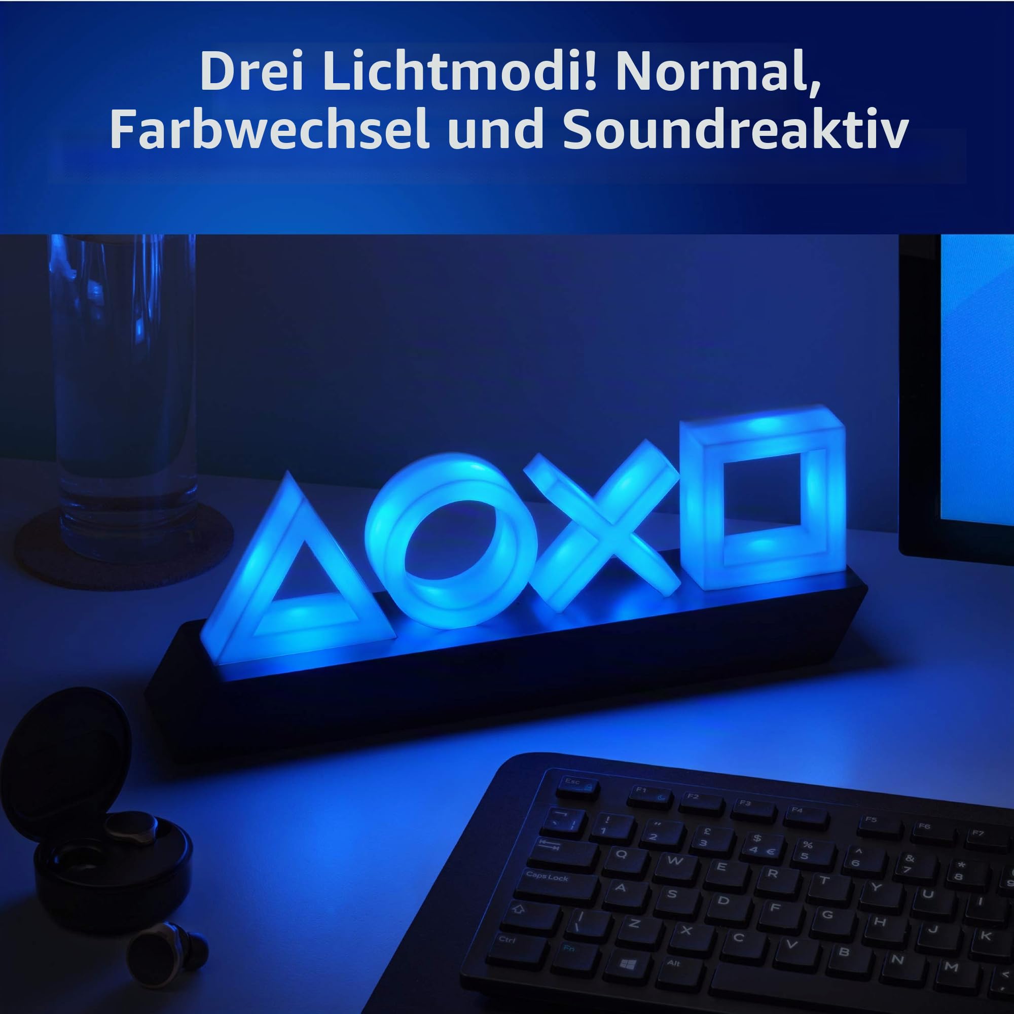 Paladone Playstation 5 Icons Light LED Mehrfarbig Musikreaktiv