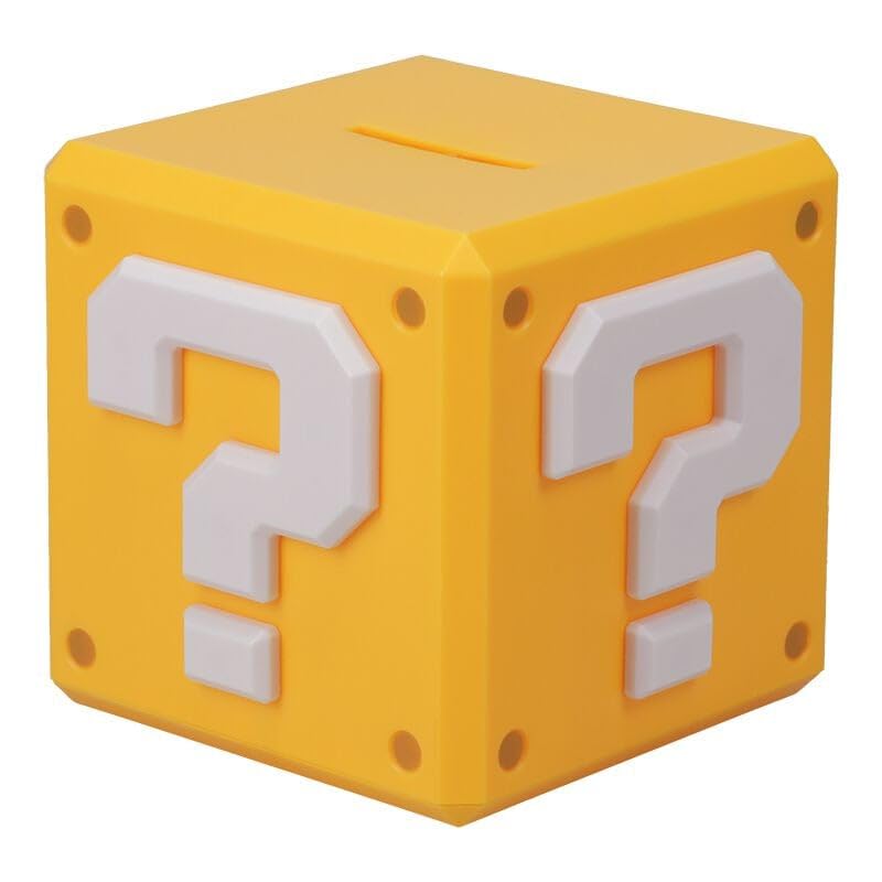 Paladone Super Mario Frageblock Spardose 12 cm Gelb