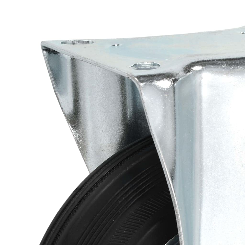vidaXL Bockrollen 200 mm Gummirollen 32 Stück Schwerlast
