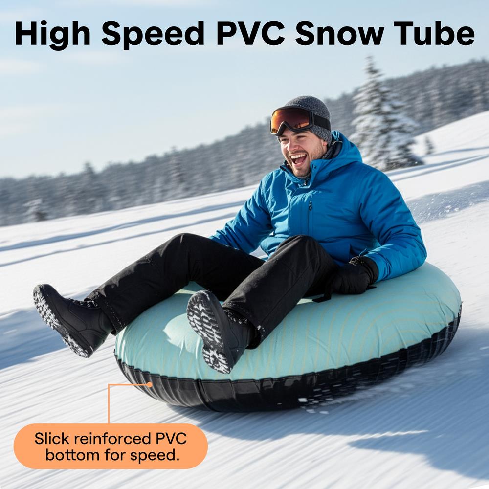 Serenelife Kids Play Snow Tube Schlitten 48 Zoll blau