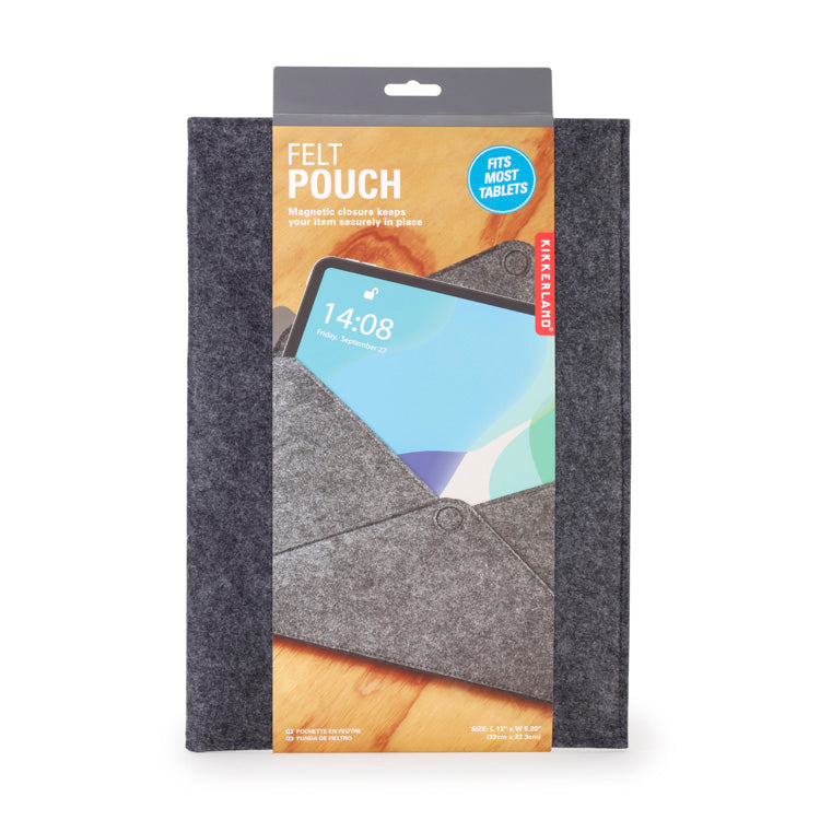 Kikkerland Medium Felt Pouch Filzhülle mit Magnet