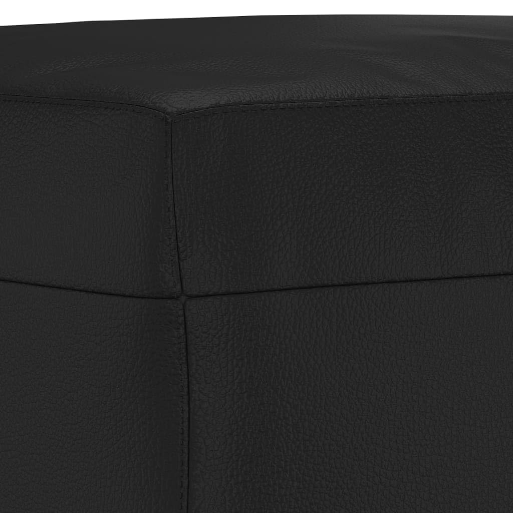 vidaXL Möbel Sitzbank Polsterbank Schwarz 100x35x41 Kunstleder