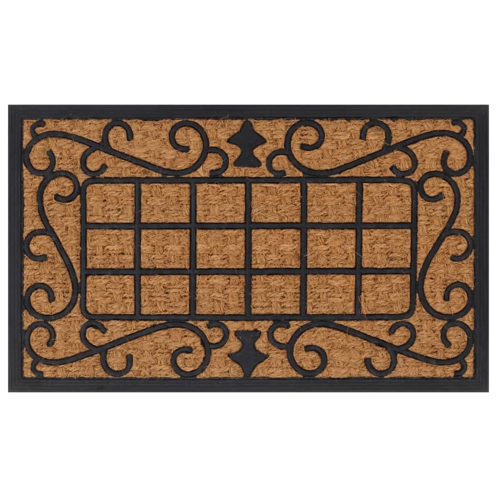 vidaXL Fußmatte 45x75 cm Gummi Kokosfaser Türmatte