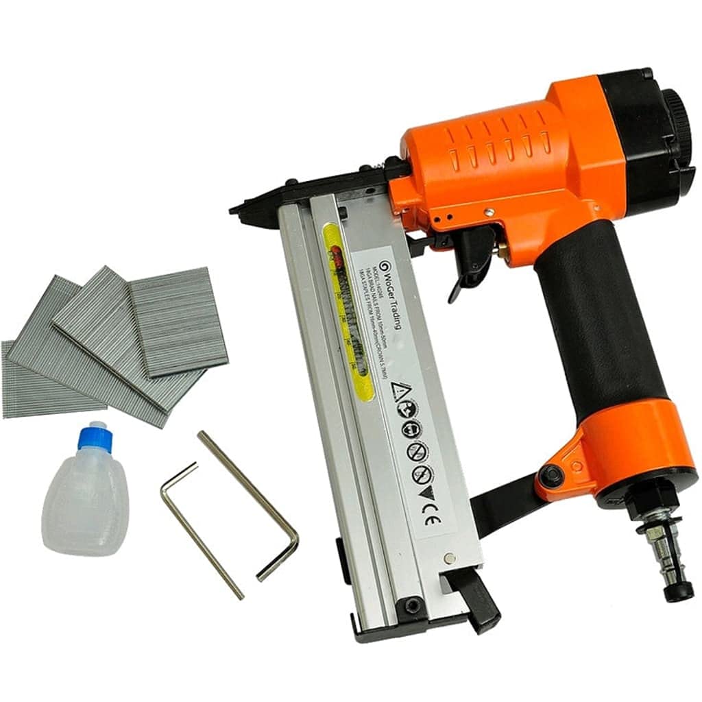 vidaXL Druckluft Tacker Nagler 2-in-1 Alu 4-8 Bar Set