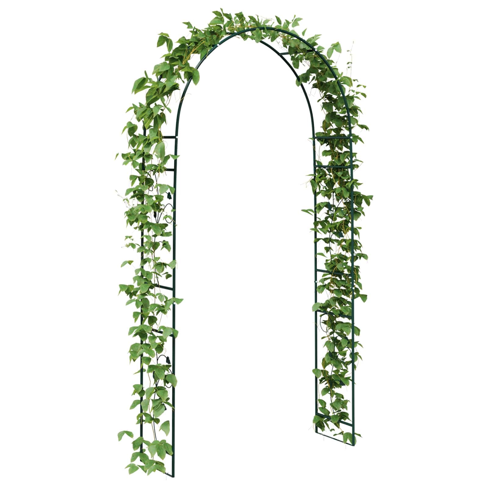 vidaXL Heim & Garten Gartenbogen 115x37x231 Schwarz Metall