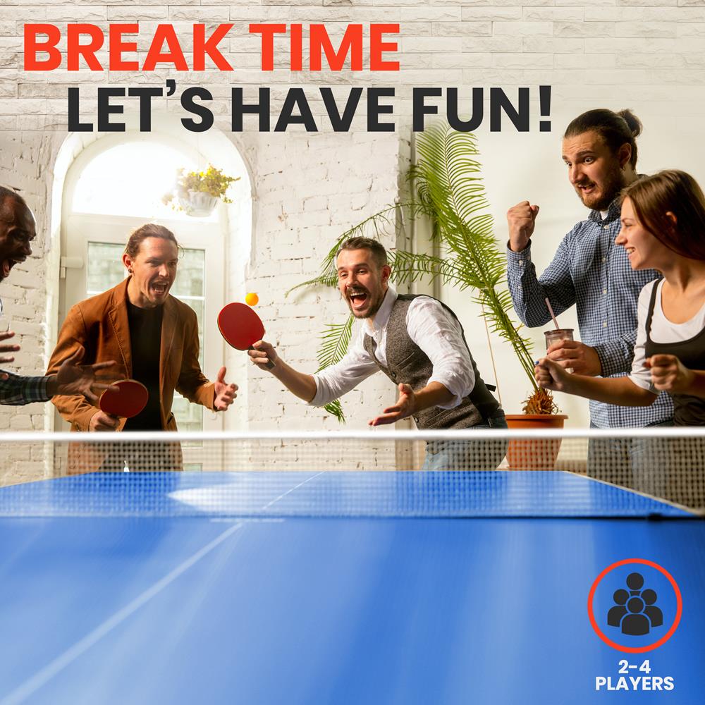 Serenelife Game Tables Tischtennistisch Indoor Blau klappbar